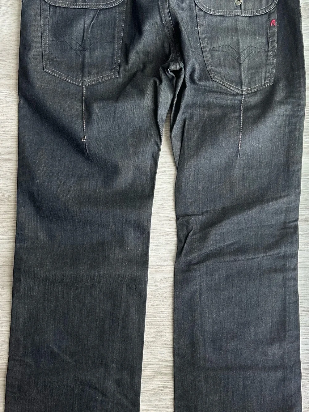 Men's Black Workwear Jeans - Durable Straight Leg